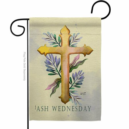 PATIO TRASERO G135428-BO Ash Wednesday Religious Faith Double-Sided Decorative Garden Flag, Multi Color PA3912091